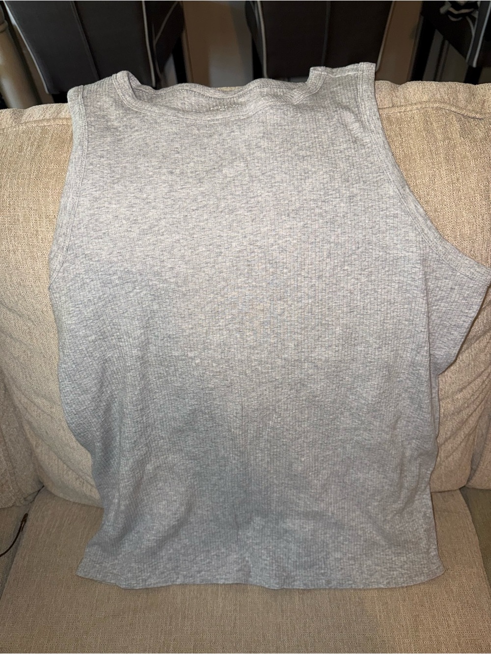 Nine West Essential Gray tank top ribbed size XXL scoop neck top women’s